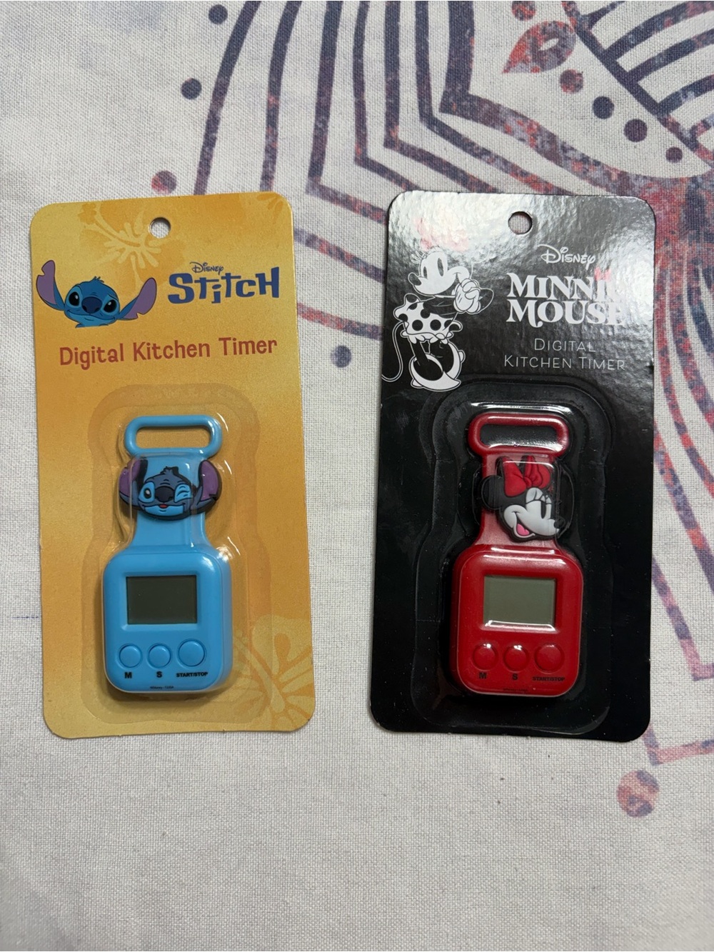 4/$20 bundle Disney Minnie Mouse or stitch Digital Kitchen Timer